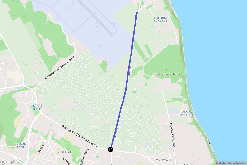 Gdynia: mapa trasy - Poland