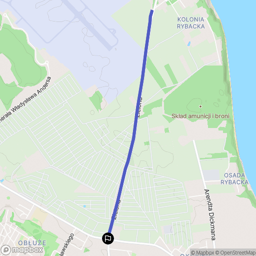 Gdynia: mapa trasy - Poland