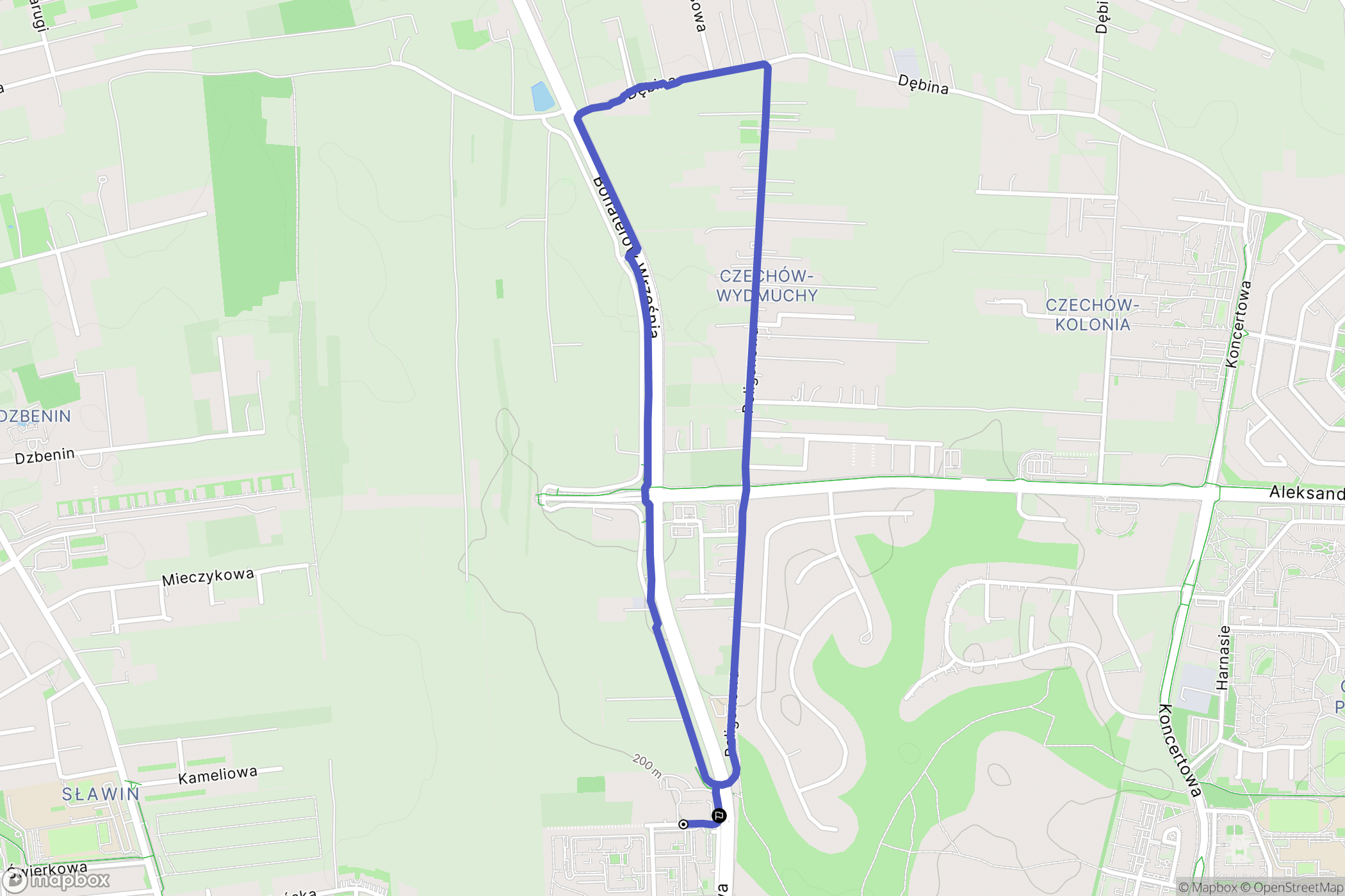 Lublin: mapa trasy - Poland