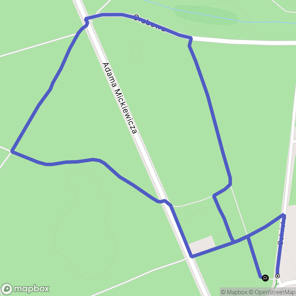 Białystok: mapa trasy - Poland