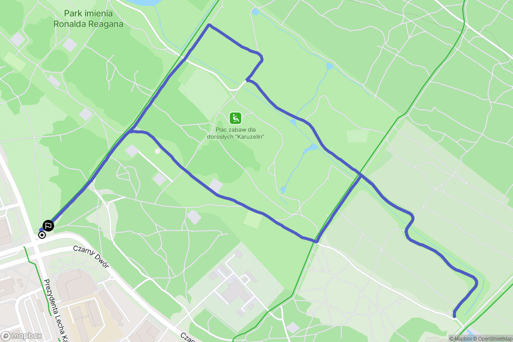 Gdańsk: mapa trasy - Poland