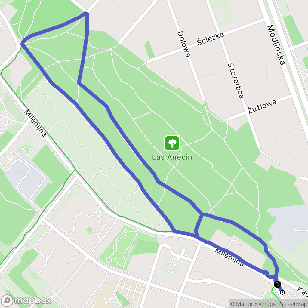 Warszawa: mapa trasy - Poland