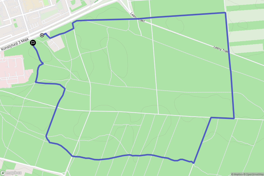 Toruń: mapa trasy - Poland