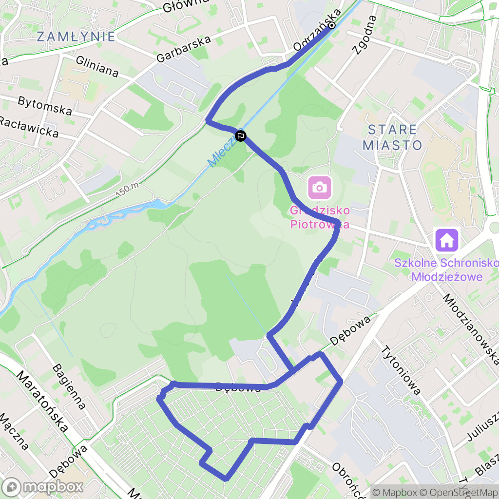 Radom: mapa trasy - Poland
