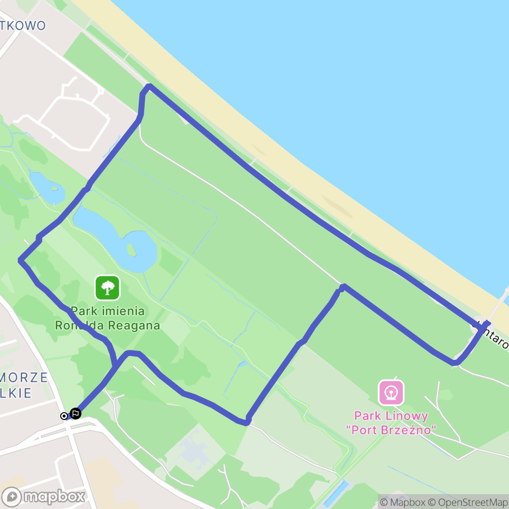 Gdańsk: mapa trasy - Poland