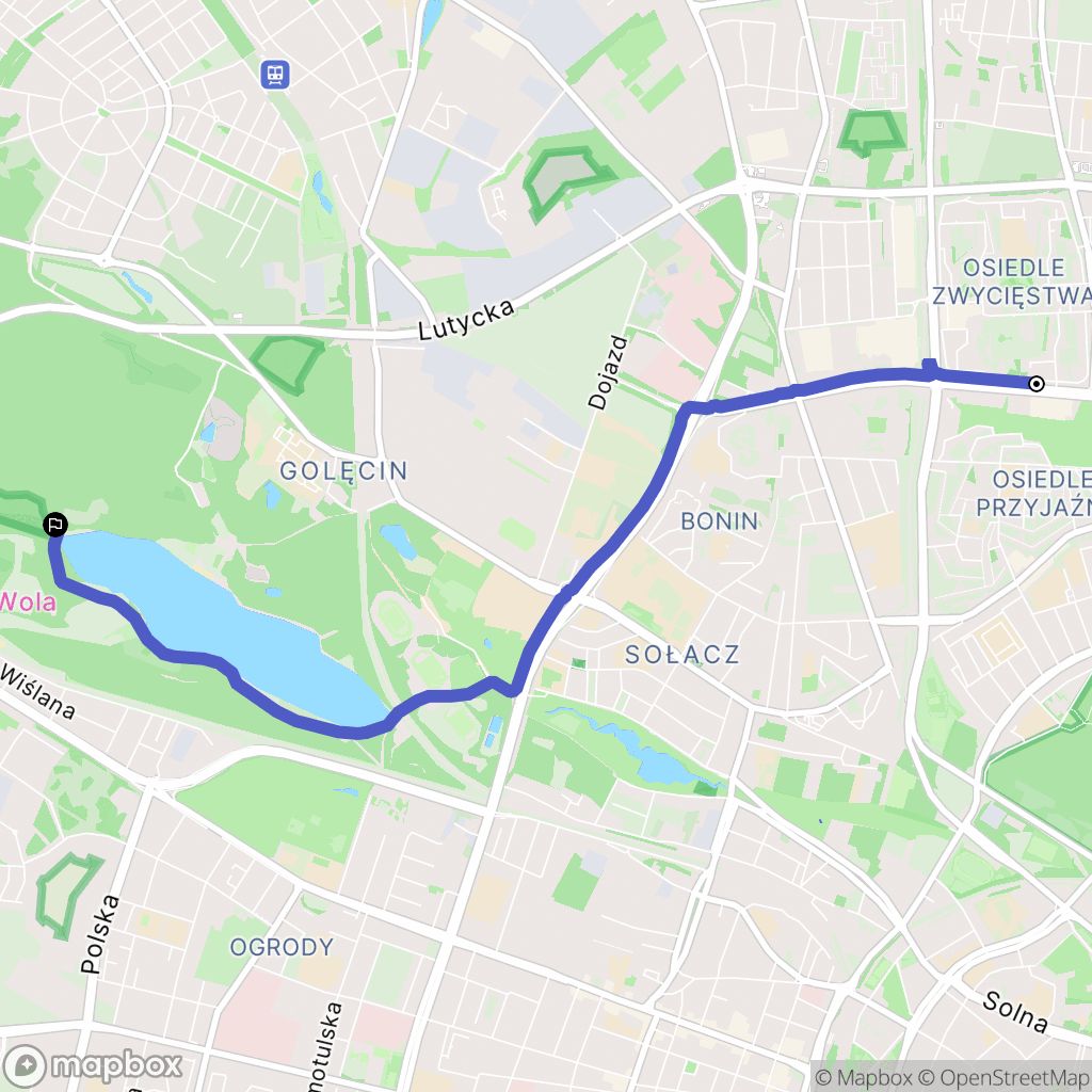 Poznań: mapa trasy - Poland