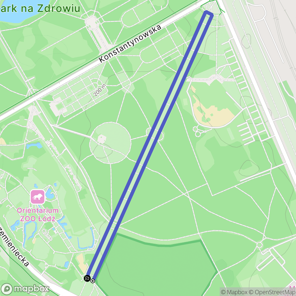 Łódź: mapa trasy - Poland