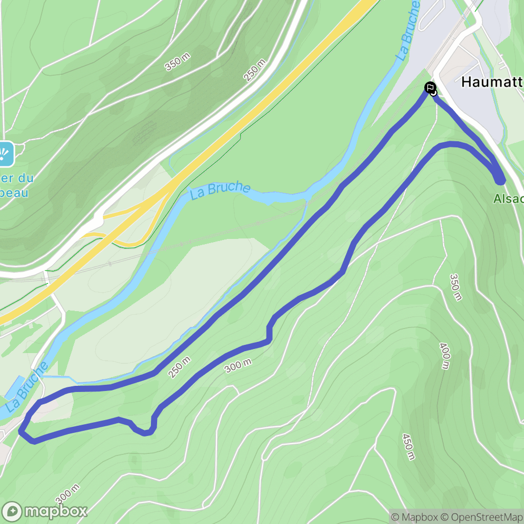 Mollkirch : carte du parcours de randonnée - France