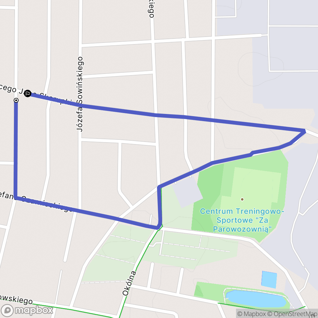 Ostrów Wielkopolski: mapa trasy - Poland