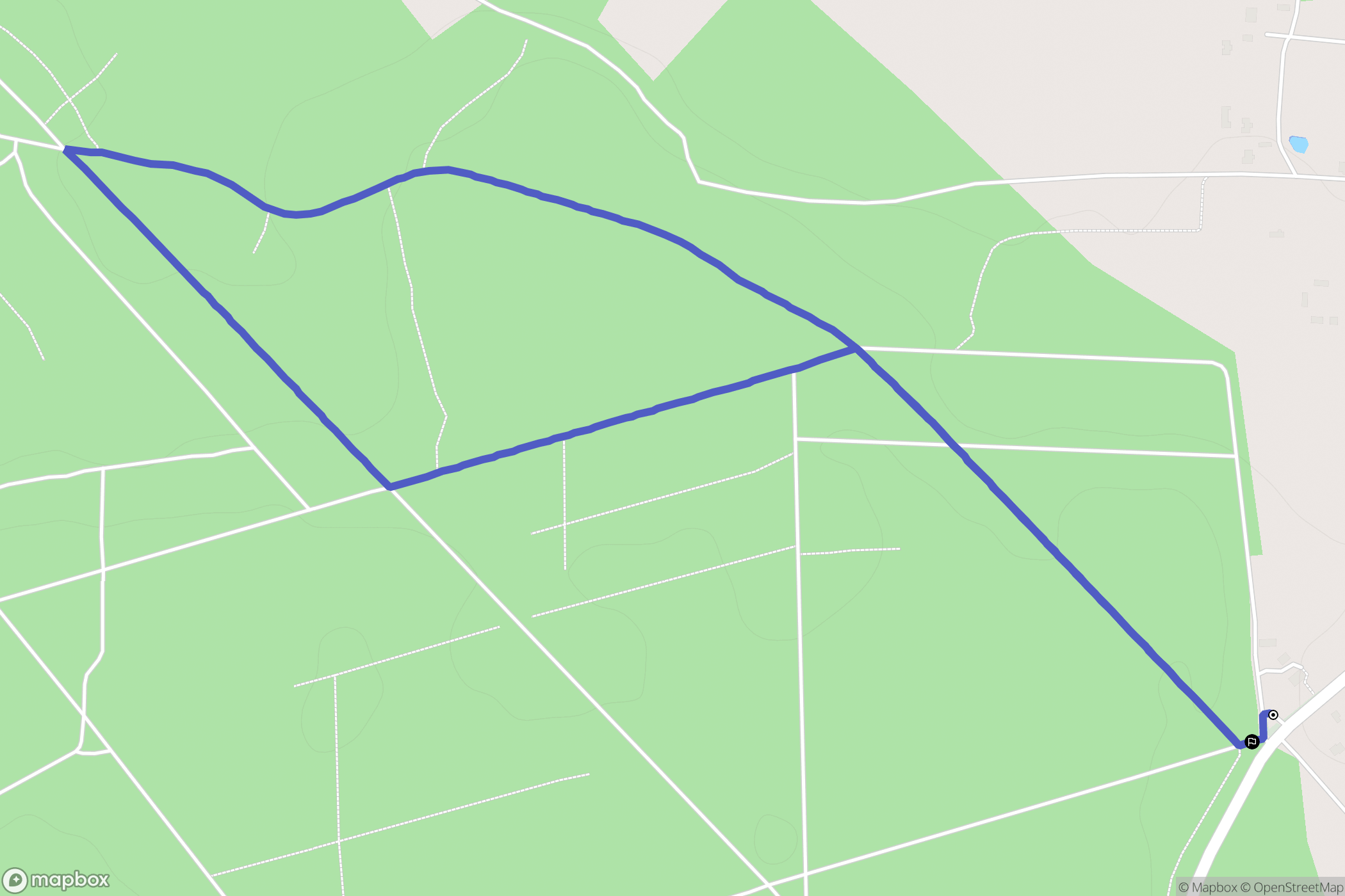 Nowa Wieś: mapa trasy - Poland