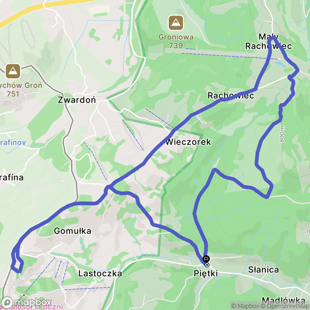Sól: mapa trasy - Poland