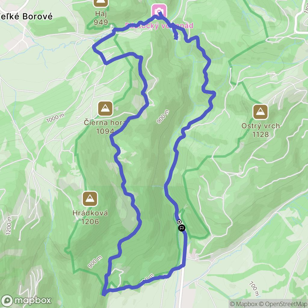 Kvačany: mapa trasy - Slovakia