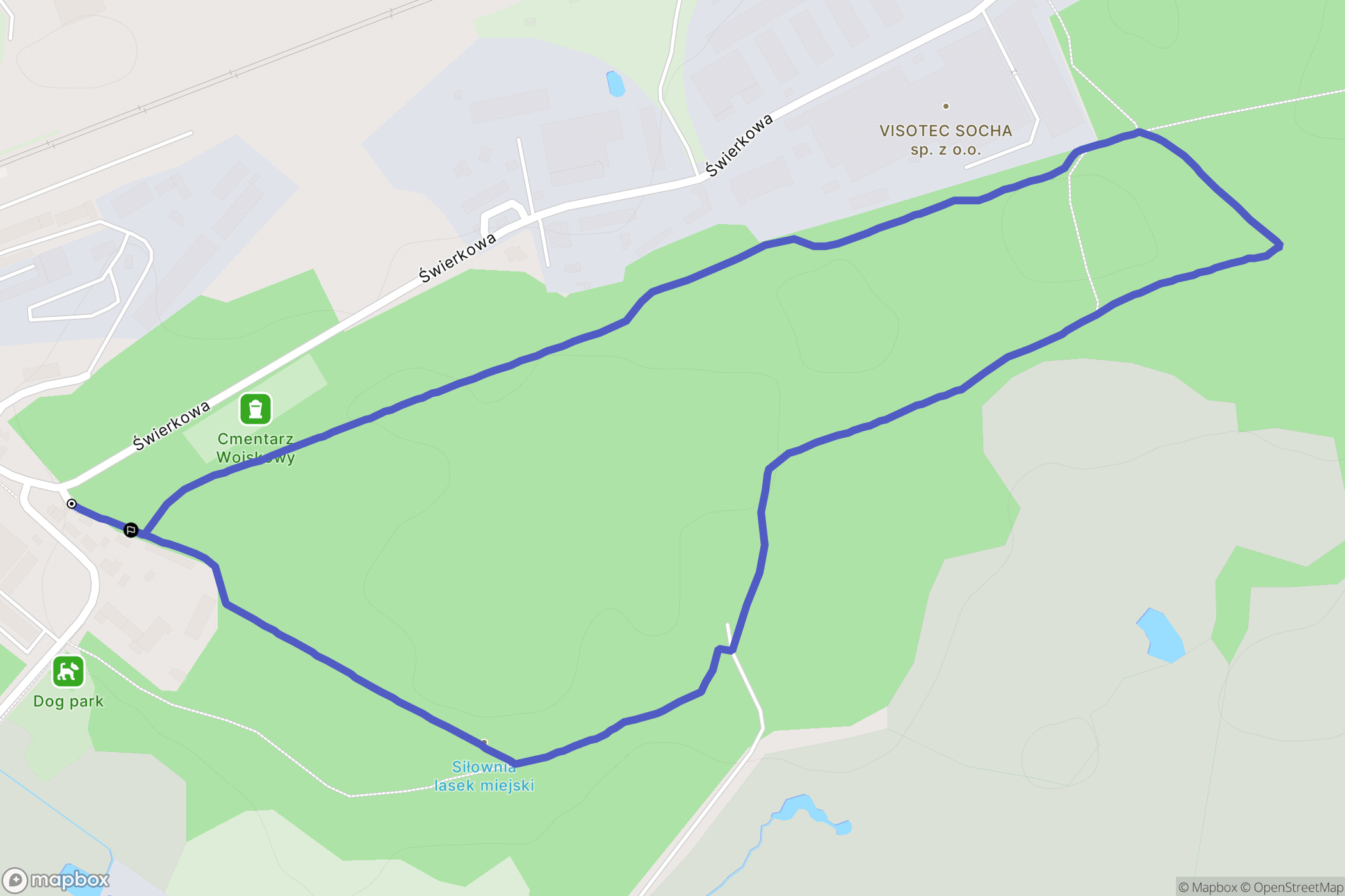 Brodnica: mapa trasy - Poland
