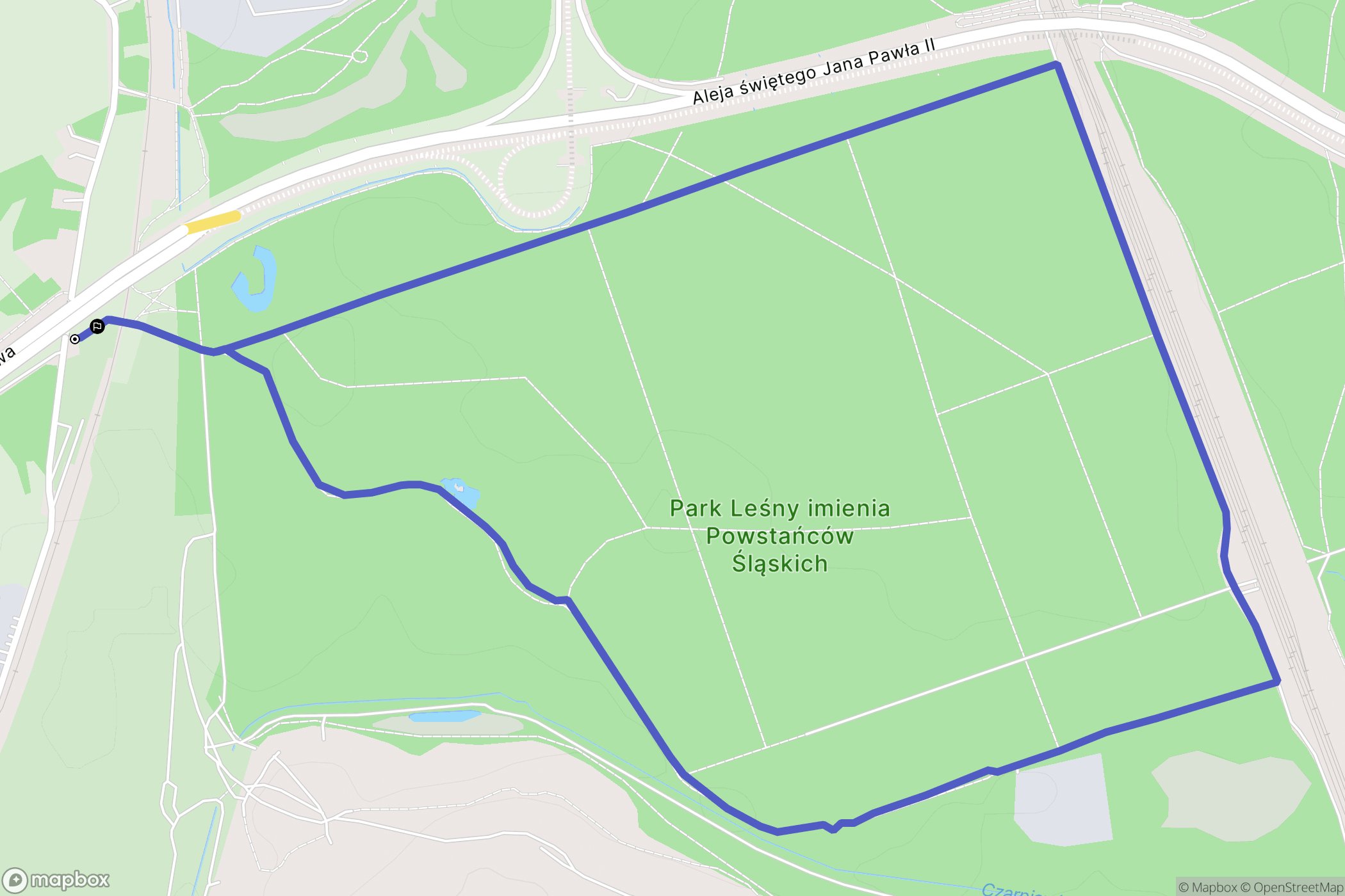 Gliwice: mapa trasy - Poland