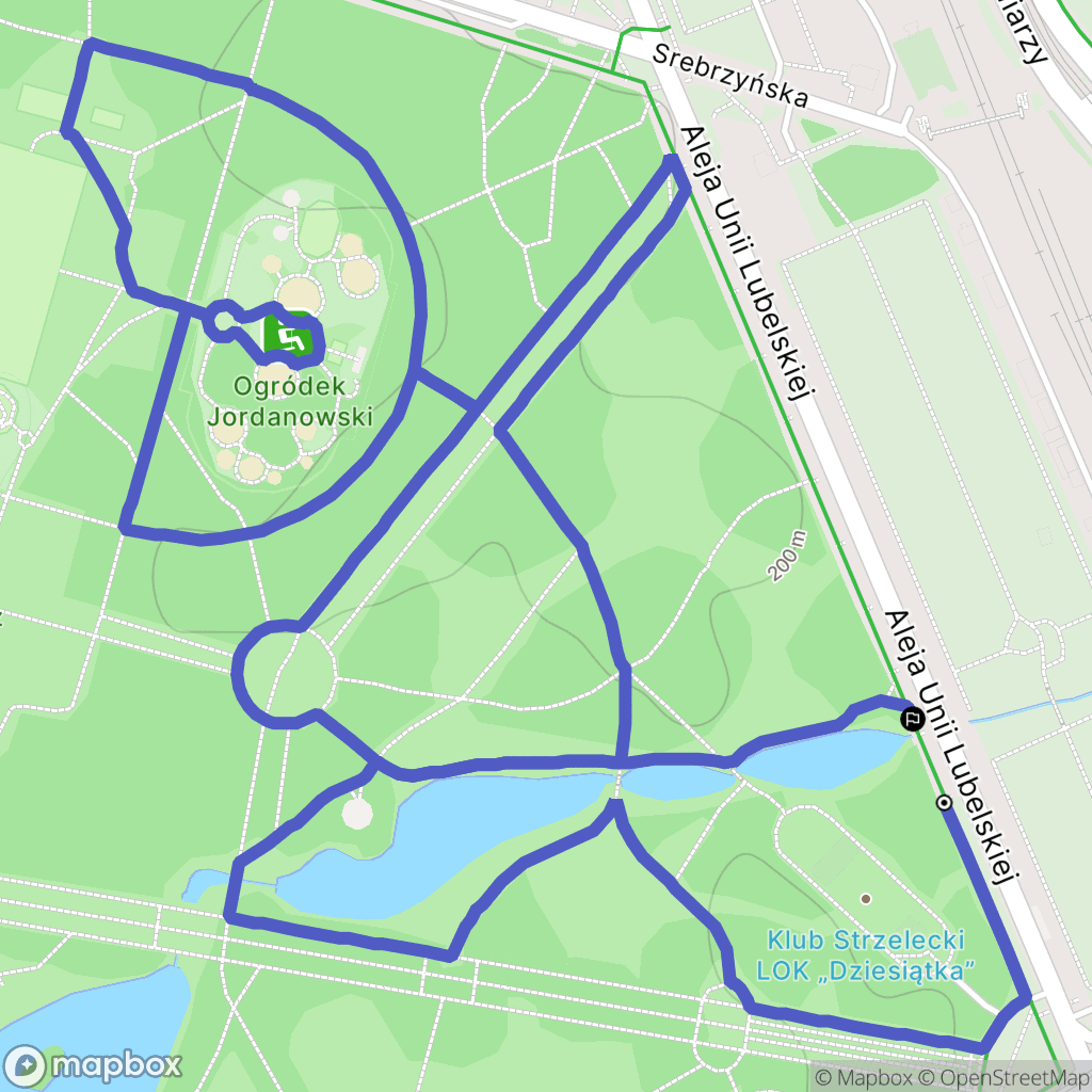 Łódź: mapa trasy - Poland