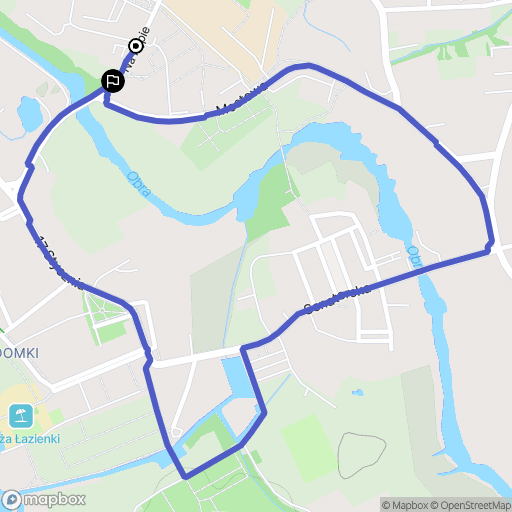 Zbąszyń: mapa trasy - Poland
