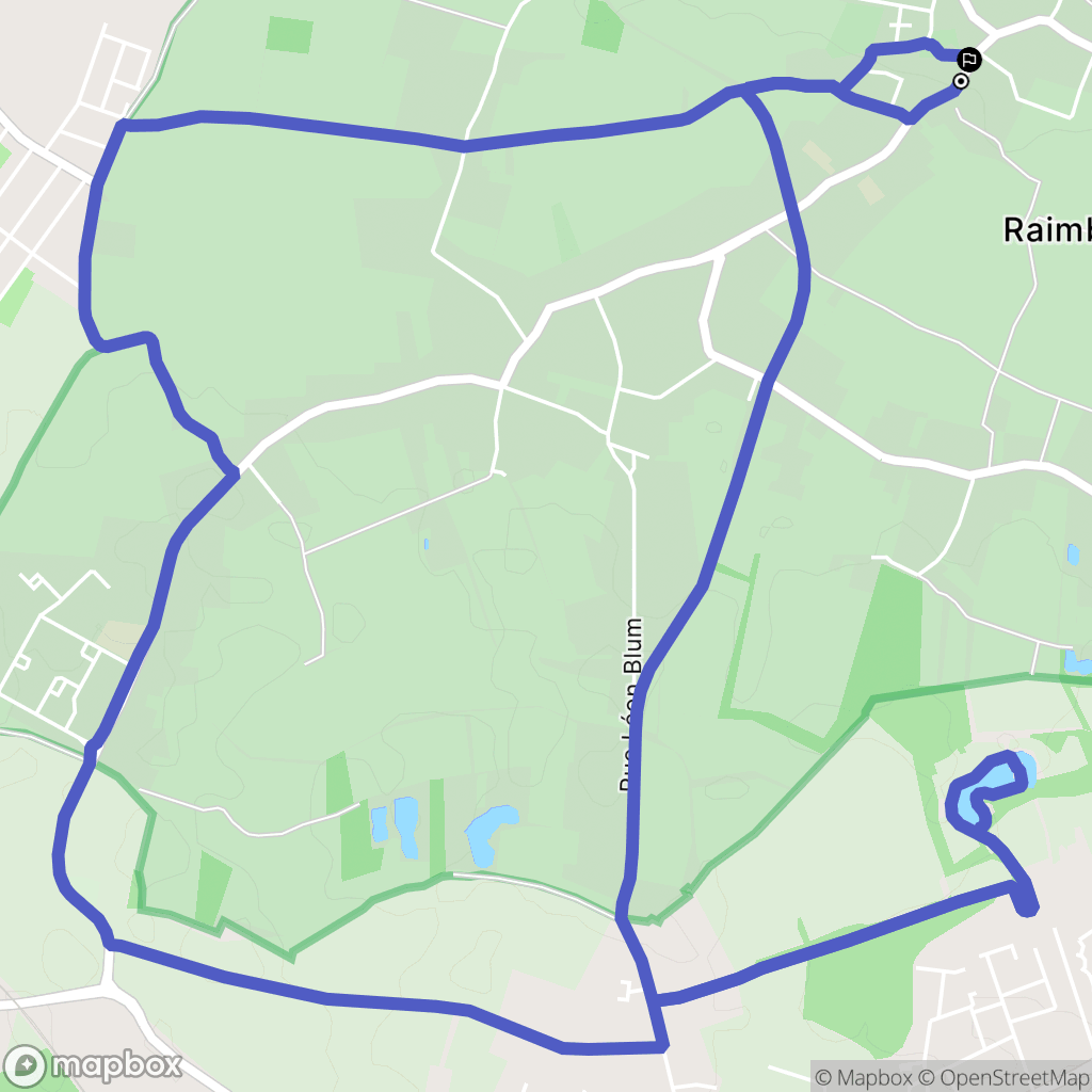 Raimbeaucourt : carte du parcours de randonnée - France