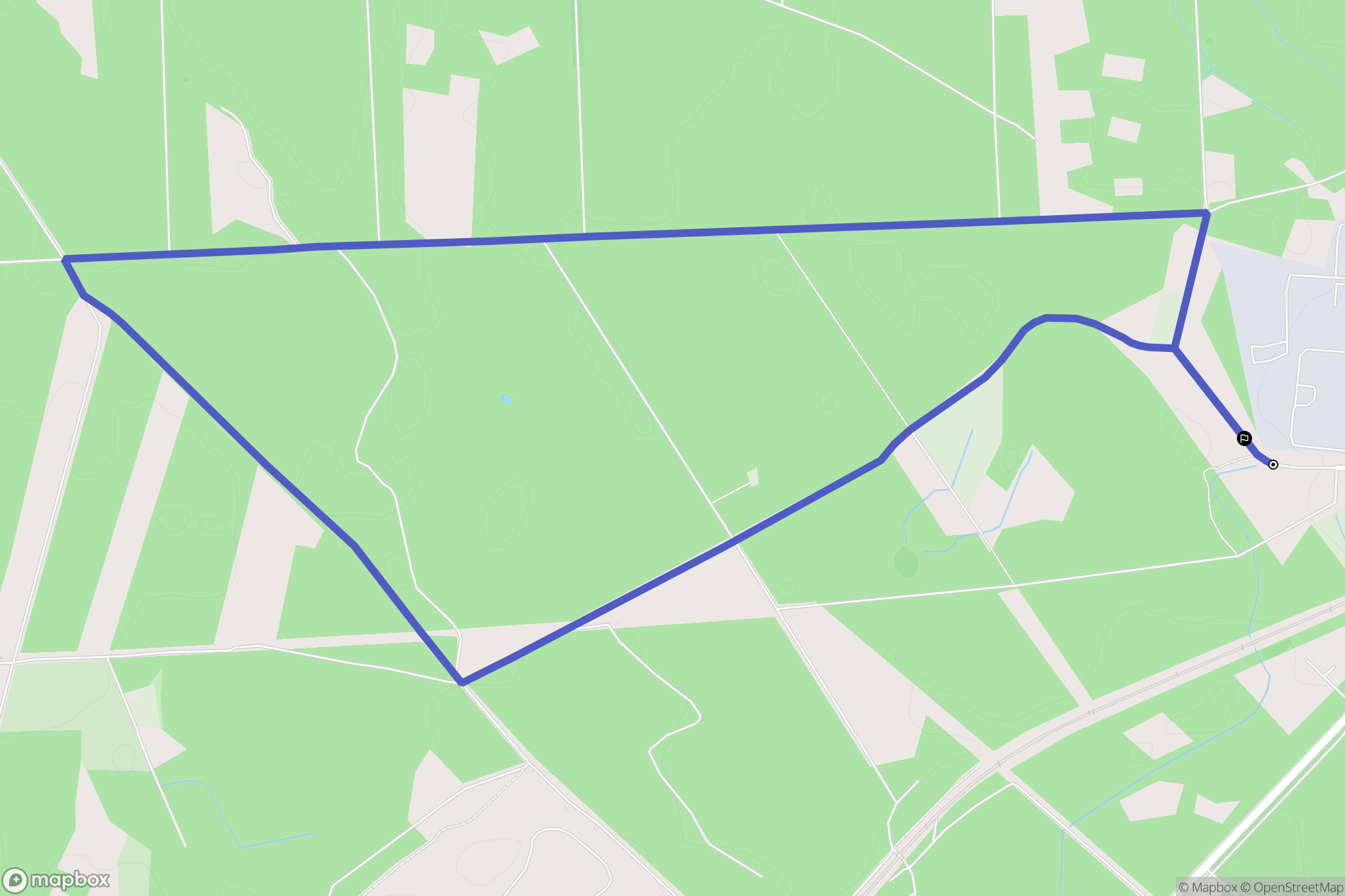 Chrzanów: mapa trasy - Poland
