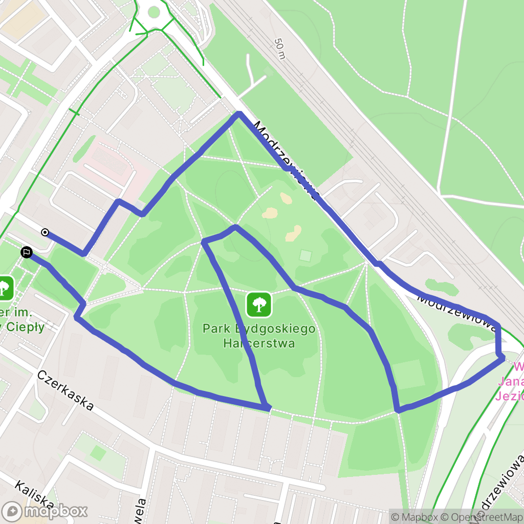 Bydgoszcz: mapa trasy - Poland