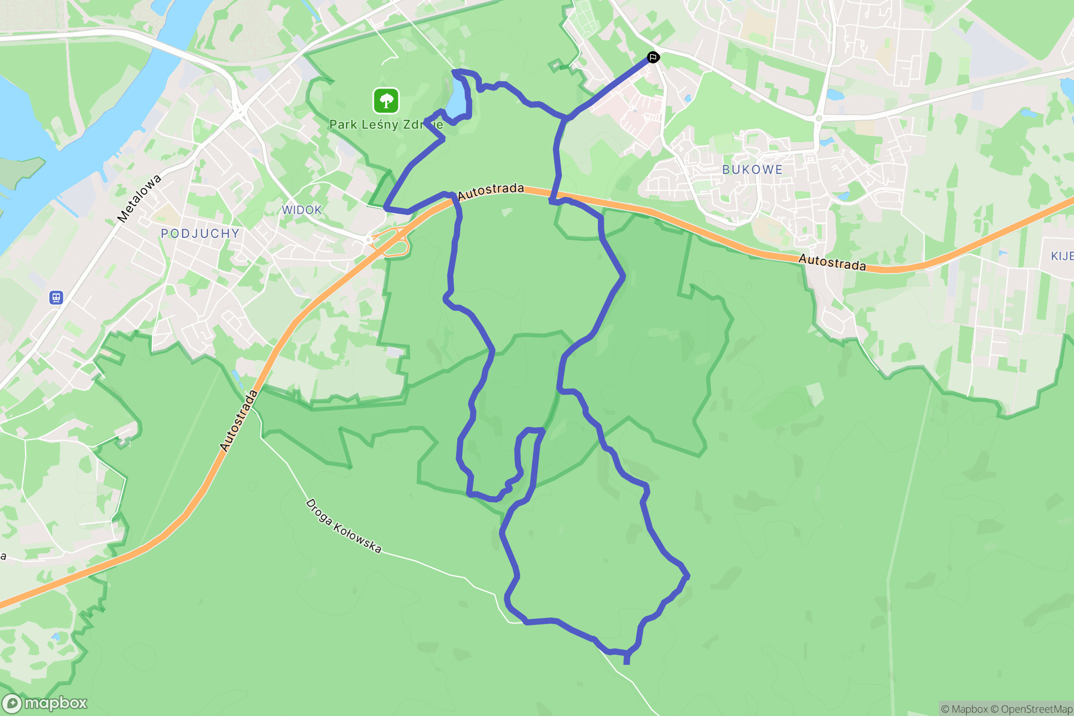 Szczecin: mapa trasy - Poland