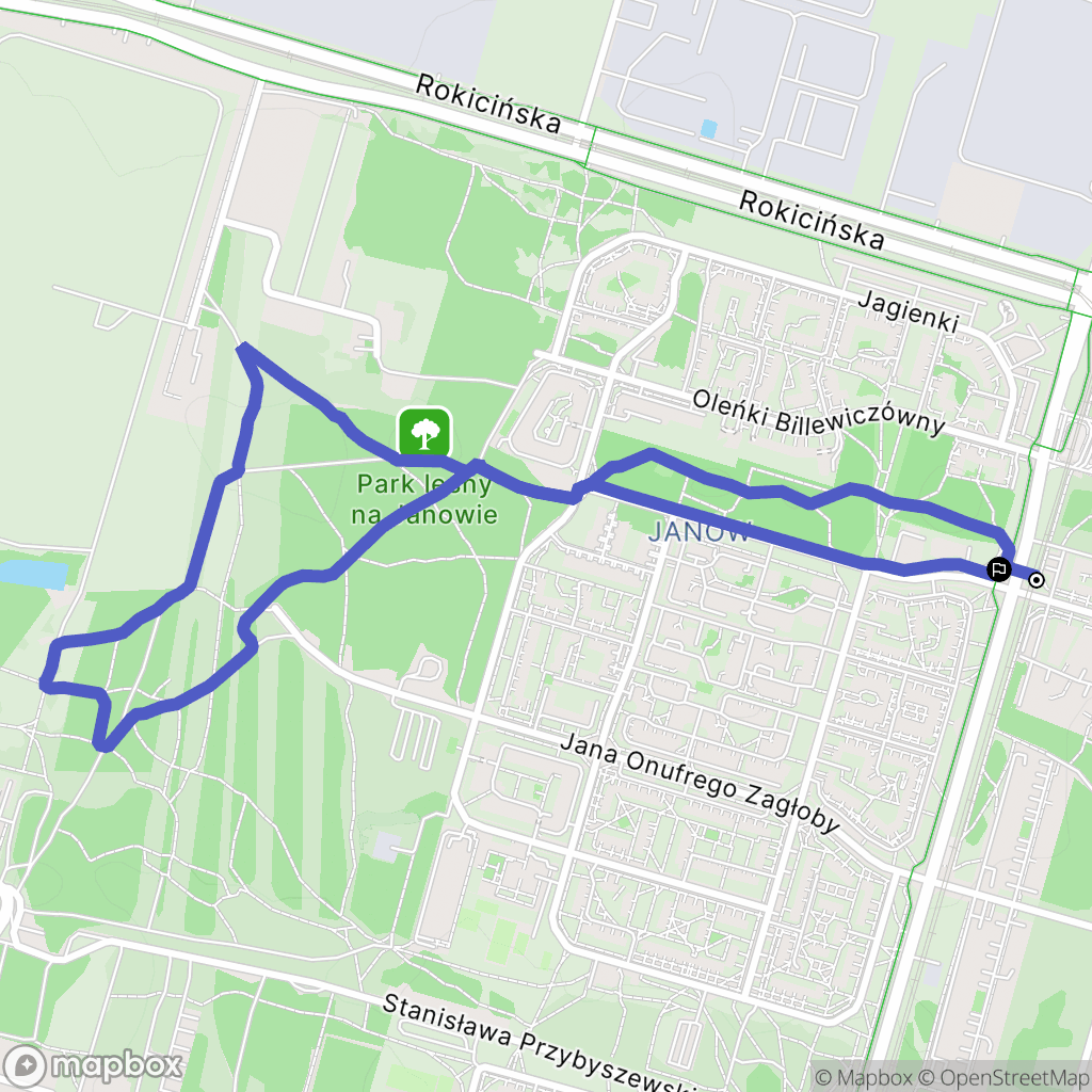 Łódź: mapa trasy - Poland