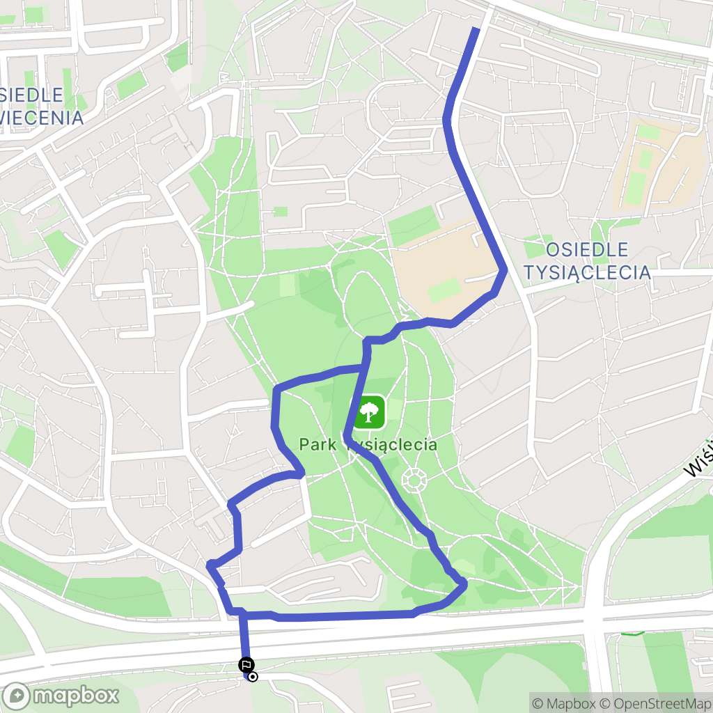 Kraków: mapa trasy - Poland