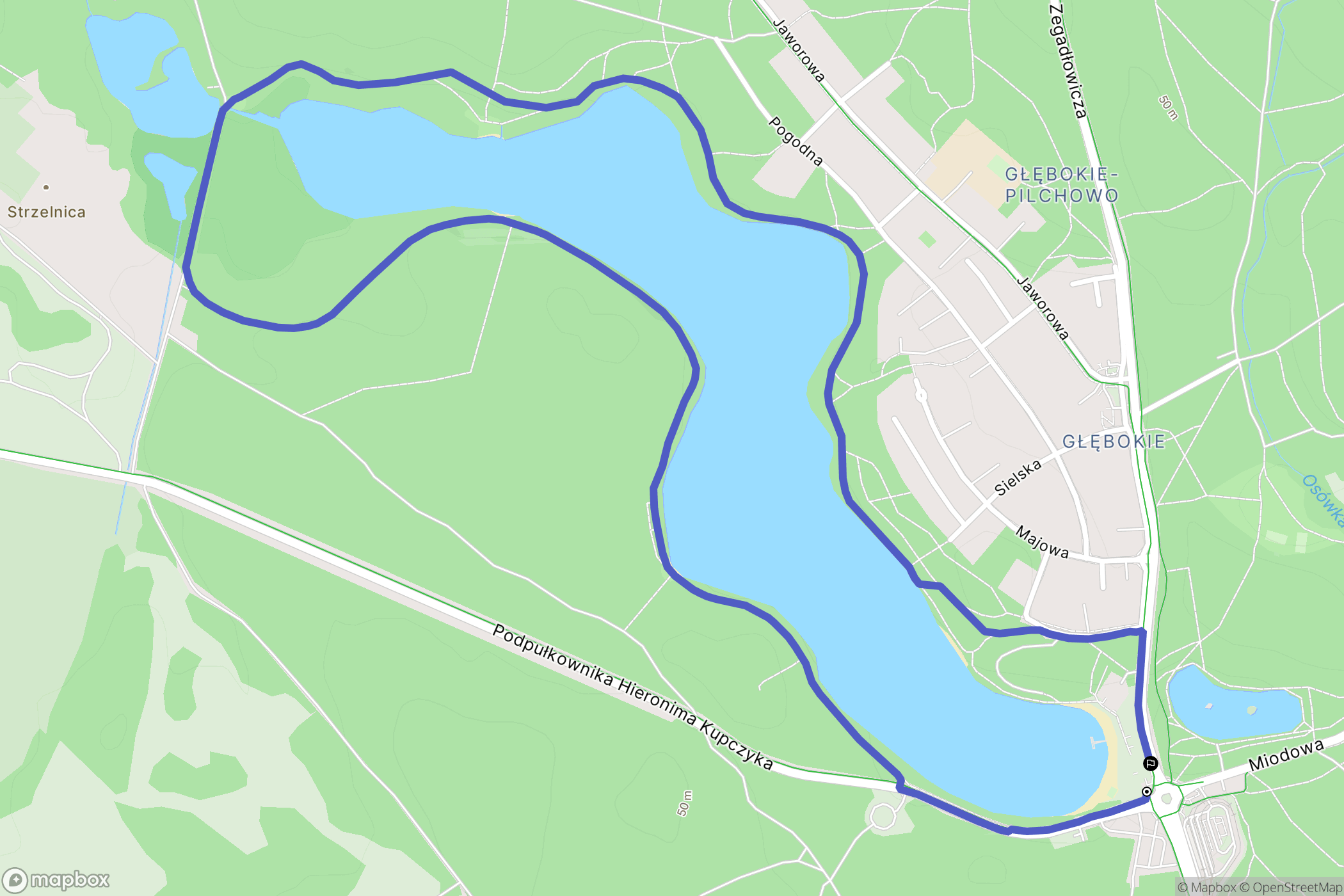 Szczecin: mapa trasy - Poland