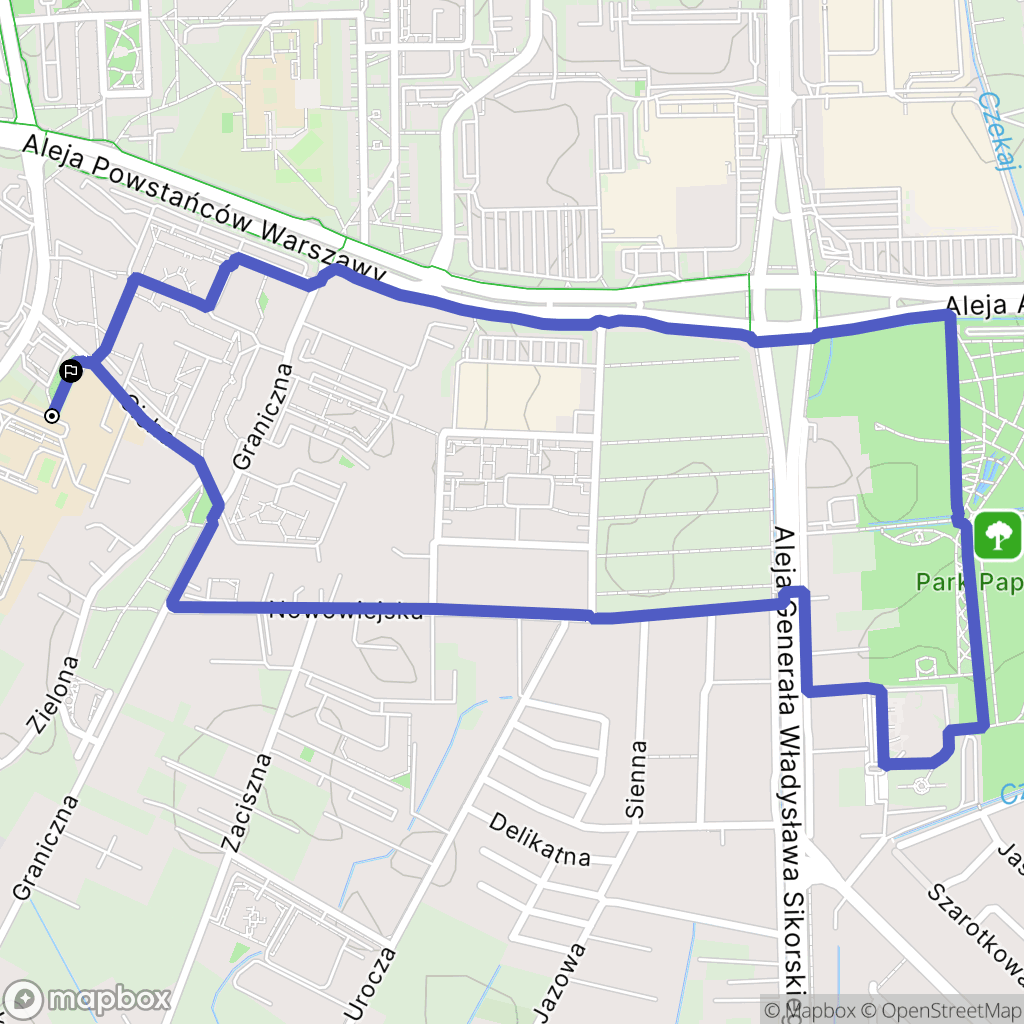 Rzeszów: mapa trasy - Poland