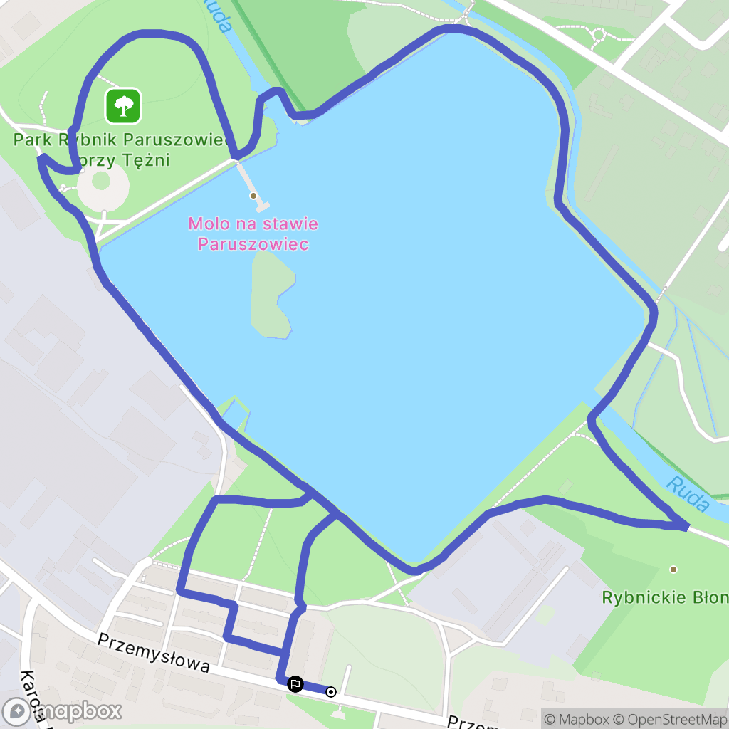 Rybnik: mapa trasy - Poland