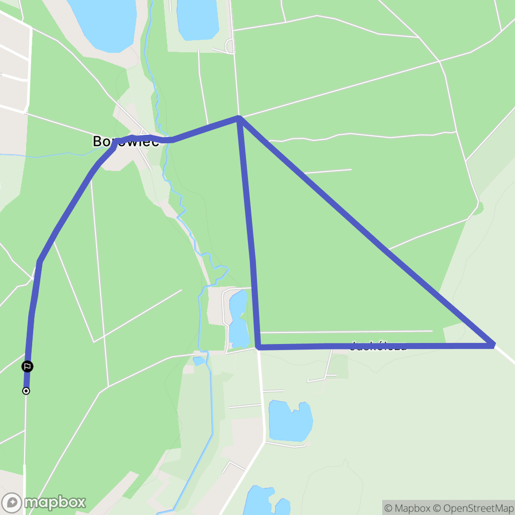 Banino: mapa trasy - Poland