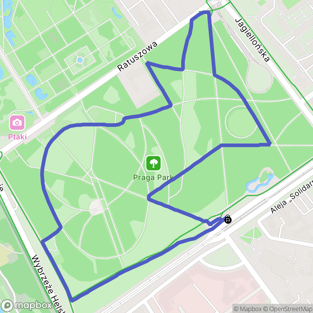 Warszawa: mapa trasy - Poland
