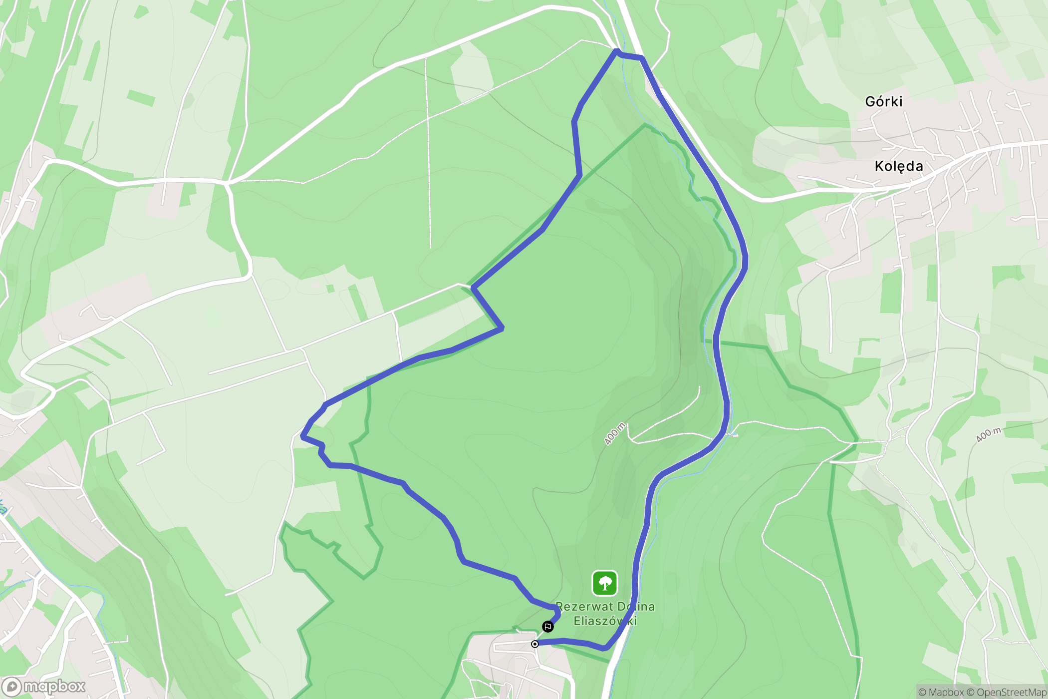 Czerna: mapa trasy - Poland