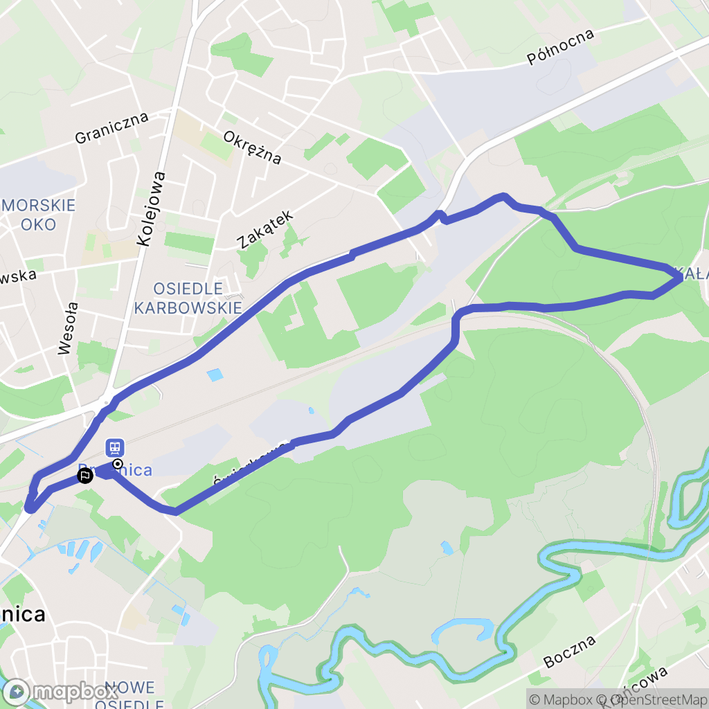 Brodnica: mapa trasy - Poland