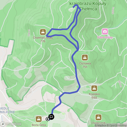 Boguszów-Gorce: mapa trasy - Poland