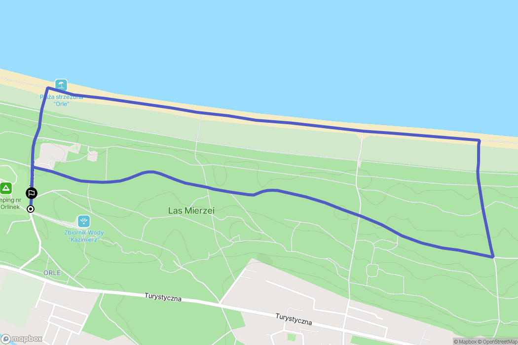 Gdańsk: mapa trasy - Poland