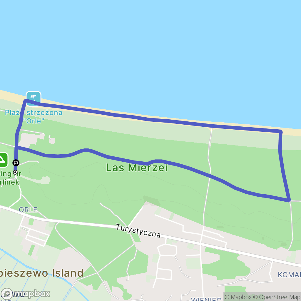 Gdańsk: mapa trasy - Poland