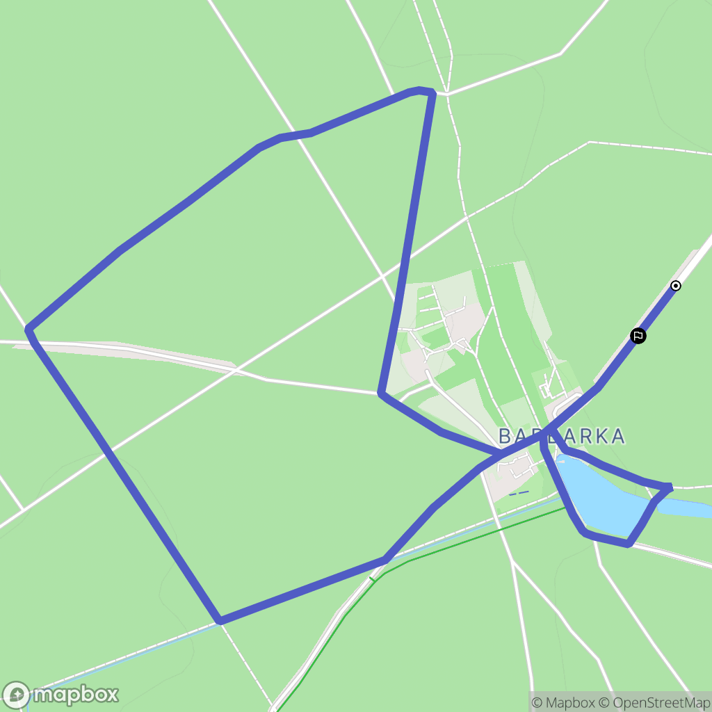 Toruń: mapa trasy - Poland