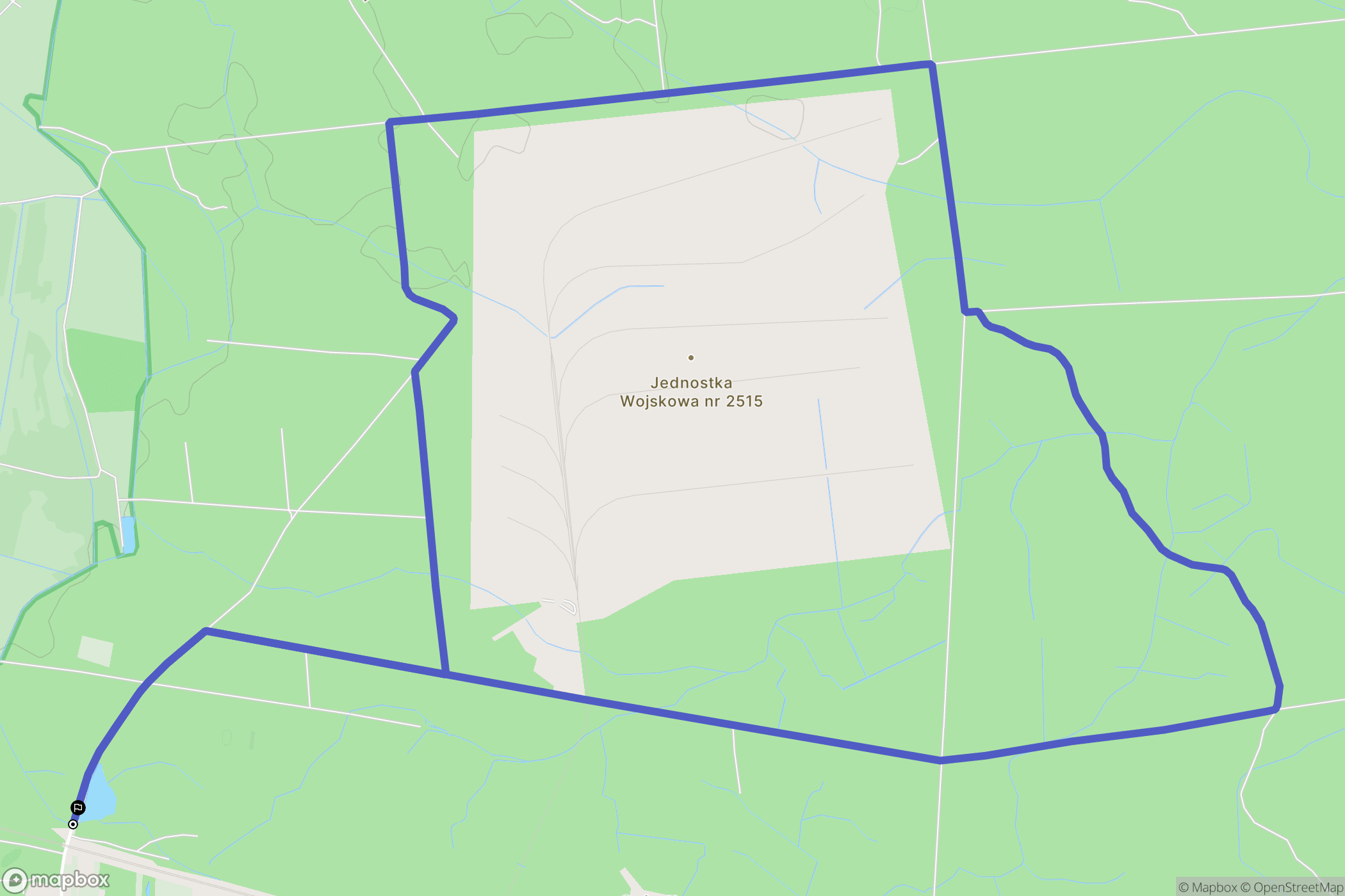 Kłaj: mapa trasy - Poland