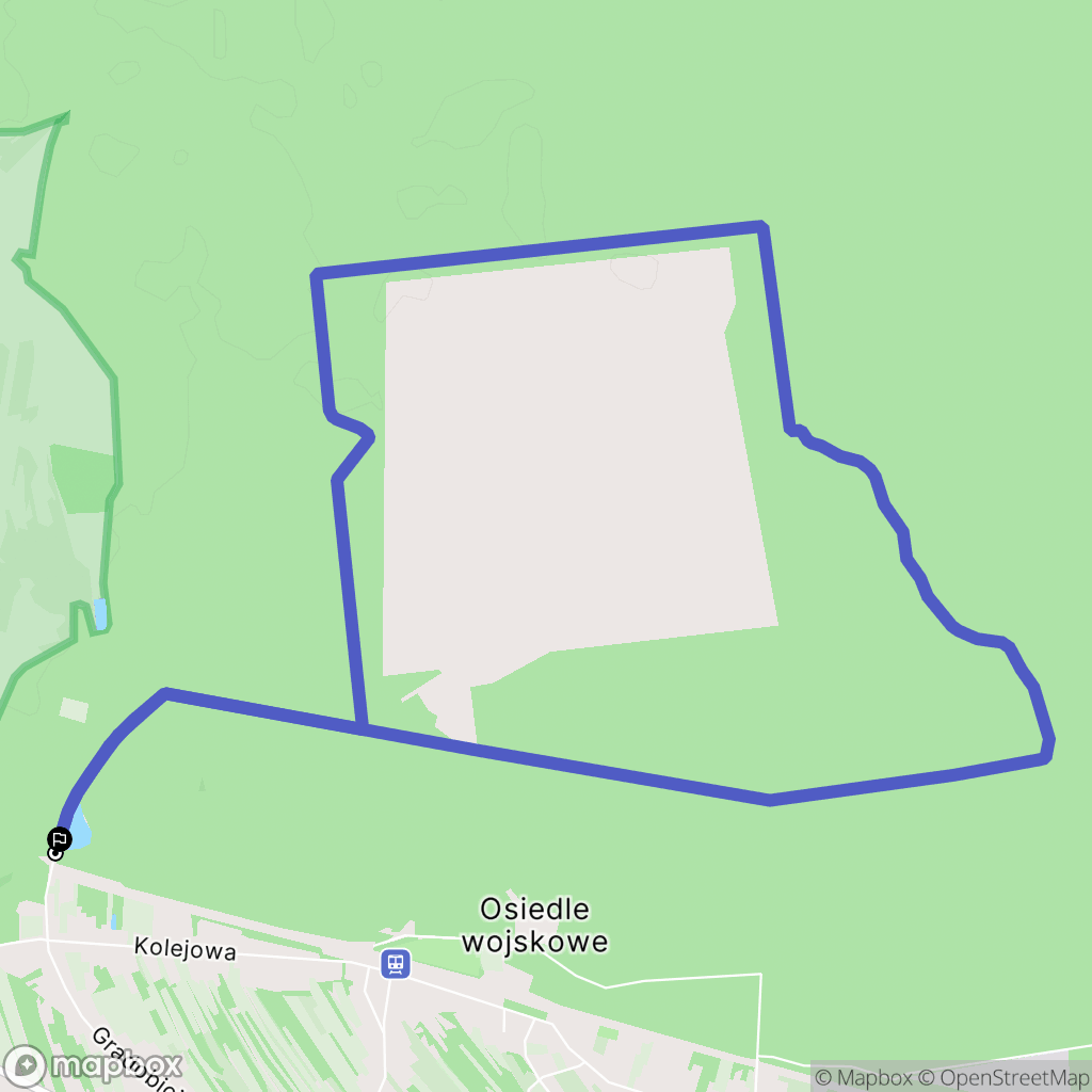 Kłaj: mapa trasy - Poland