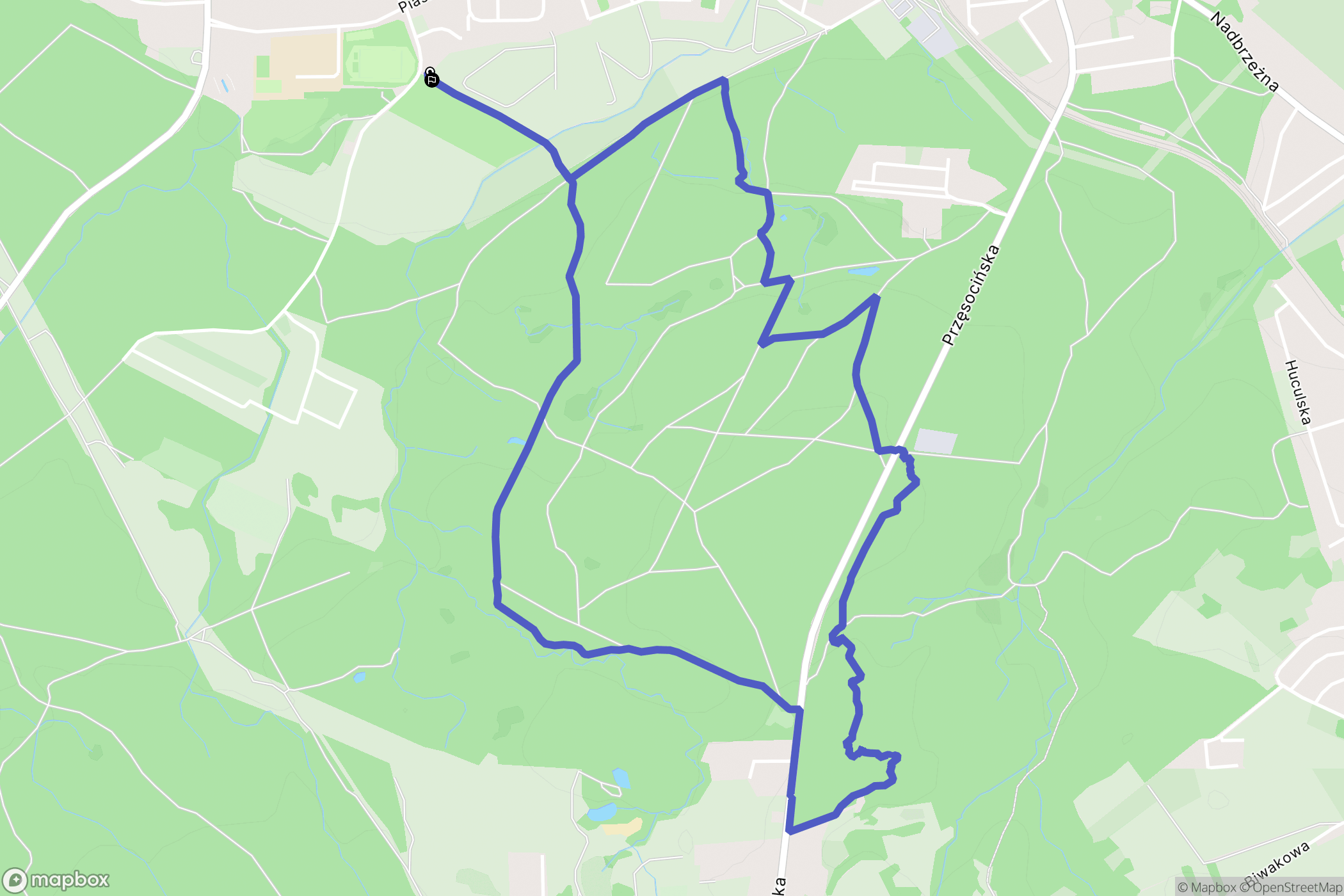 Police: mapa trasy - Poland
