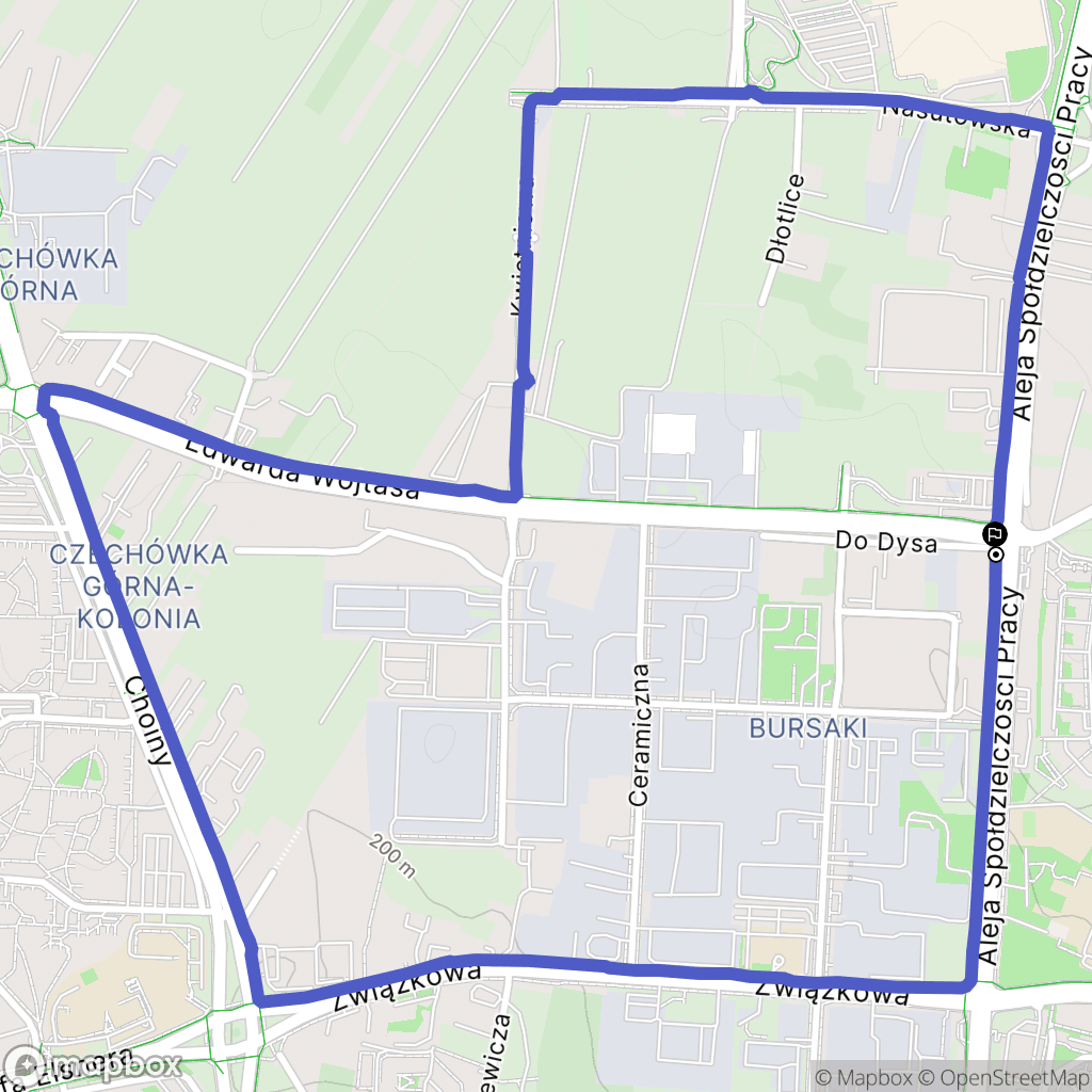 Lublin: mapa trasy - Poland