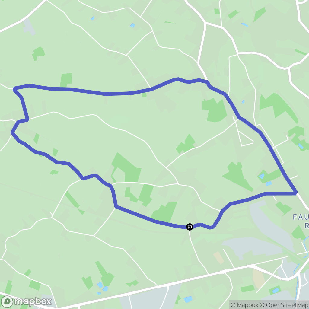 Saint-Amand-les-Eaux : carte du parcours de randonnée - France