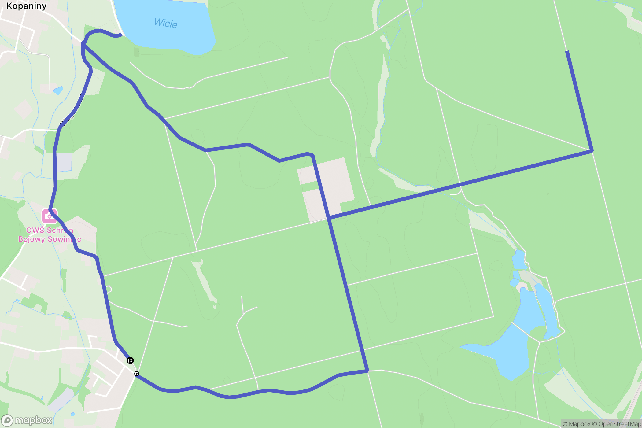 Gostyń: mapa trasy - Poland