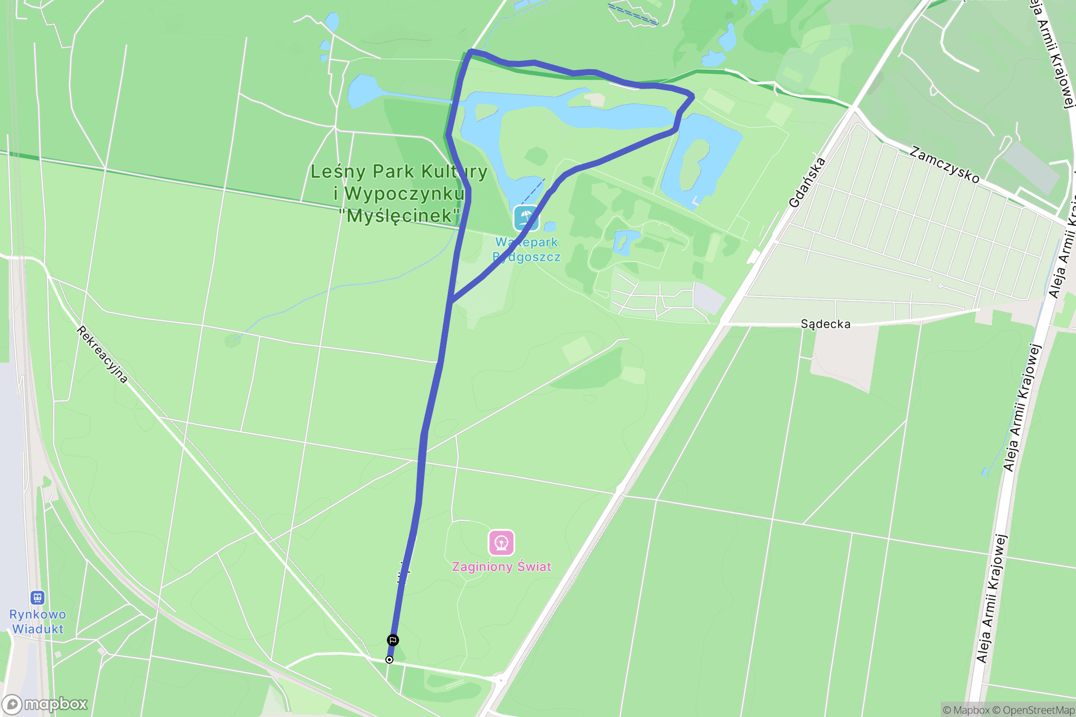 Bydgoszcz: mapa trasy - Poland