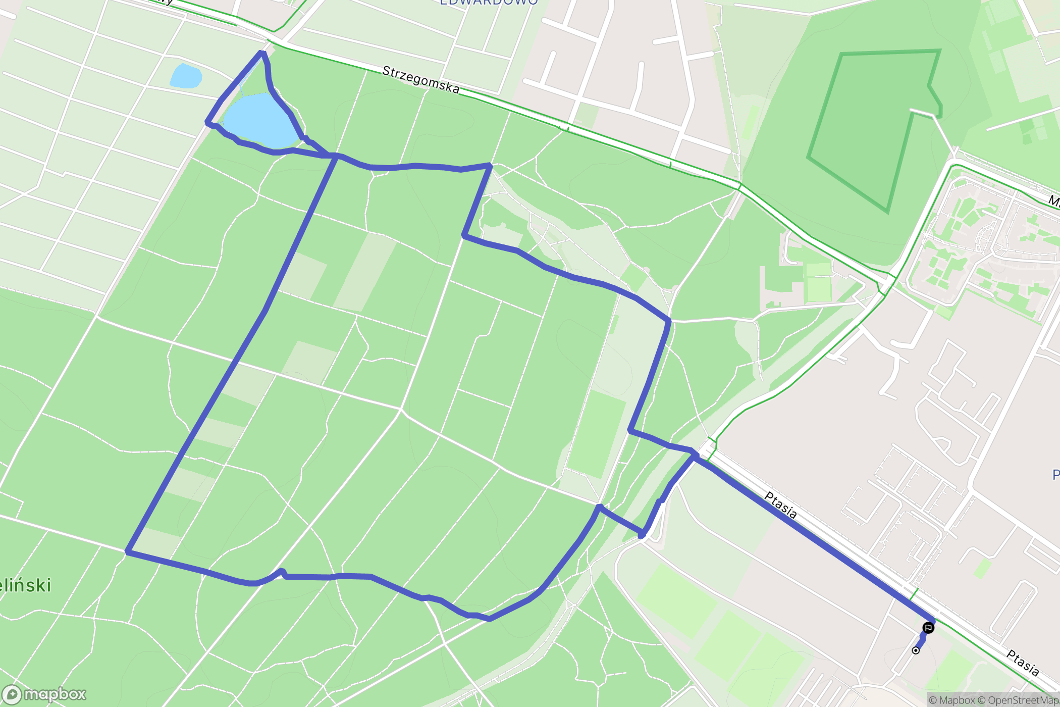 Poznań: mapa trasy - Poland