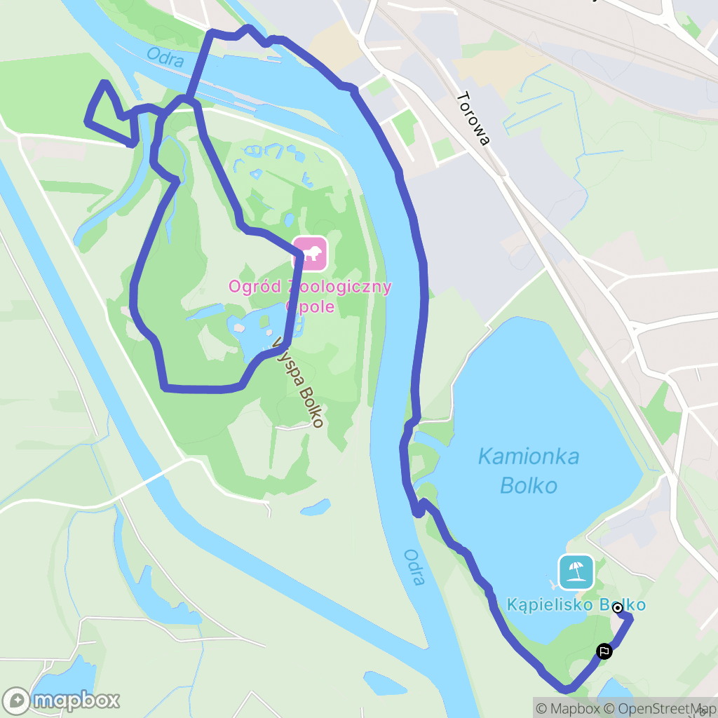 Opole: mapa trasy - Poland
