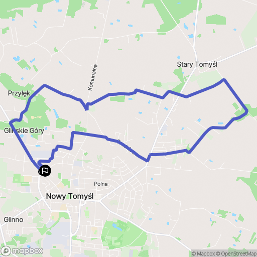 Nowy Tomyśl: mapa trasy - Poland