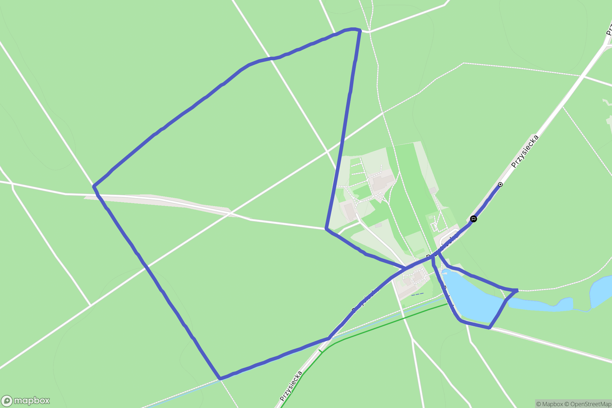 Toruń: mapa trasy - Poland