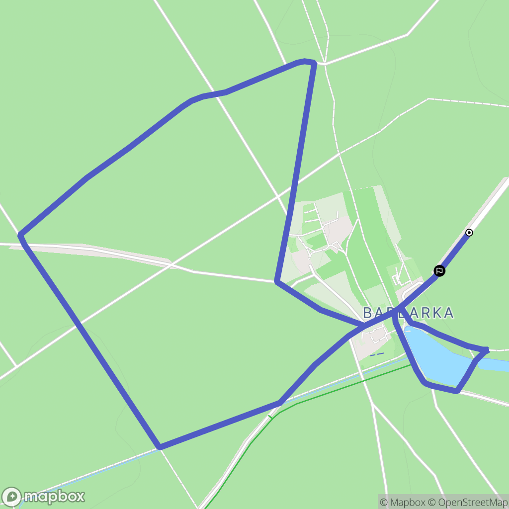 Toruń: mapa trasy - Poland