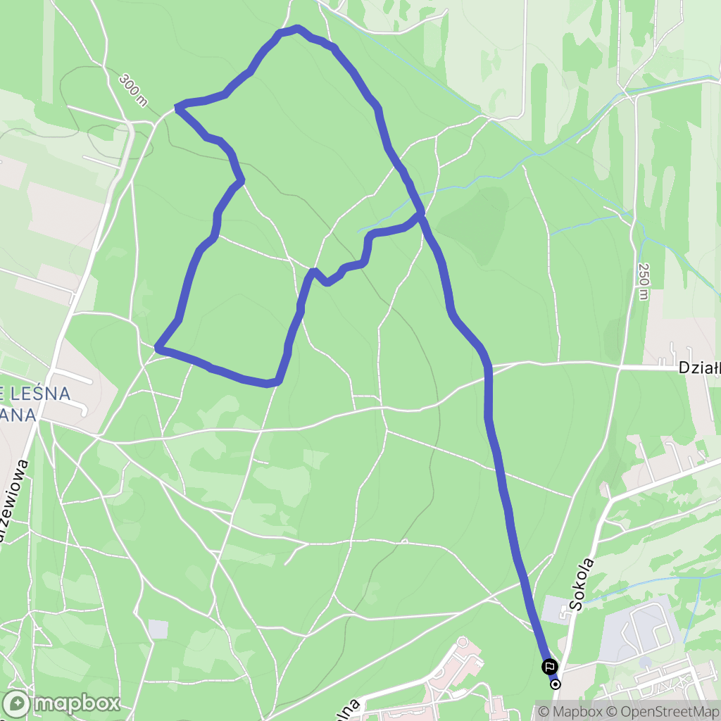 Skarżysko-Kamienna: mapa trasy - Poland